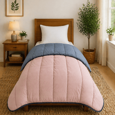 12979 16 rose poudre gris anthracite 140x200 350grs