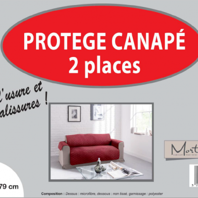 Canape 2 places cerise