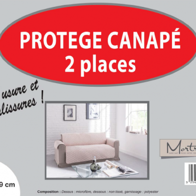 Canape 2 places ivoire