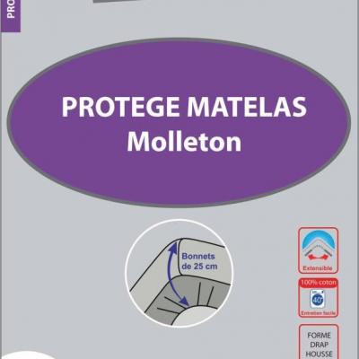 Encart protege matelas molleton