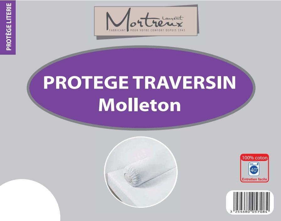 Protège traversin molleton 140 cm