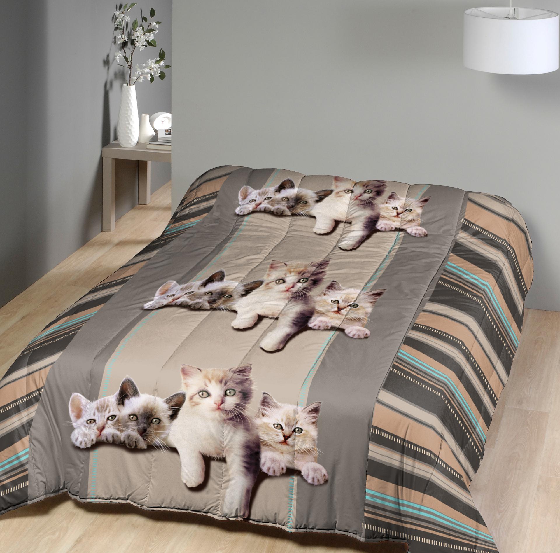 Couette Légère Chat - 1 ou 2 personnes - 200x200 - 2791