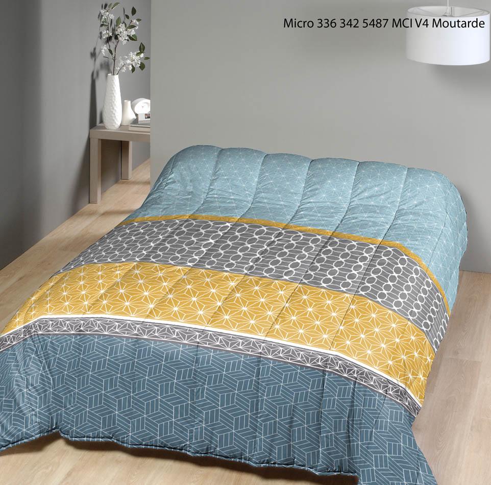 Couette Tempérée Moutarde - 1 personne - 140x200 - 10441